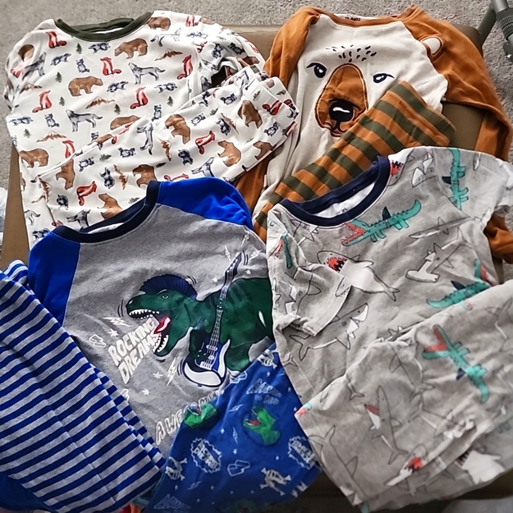 Lot of Boys Pajamas Size 8